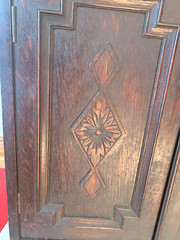 ANTIQUE 1800’s ENGLISH OAK CABINET APOTHECARY TOBACCO CUPBOARD – Local Pickup NC