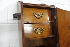 Antique wooden wall cabinet hanging cabinet vintage