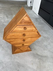Mid Century MCM Small Triangular Cabinet