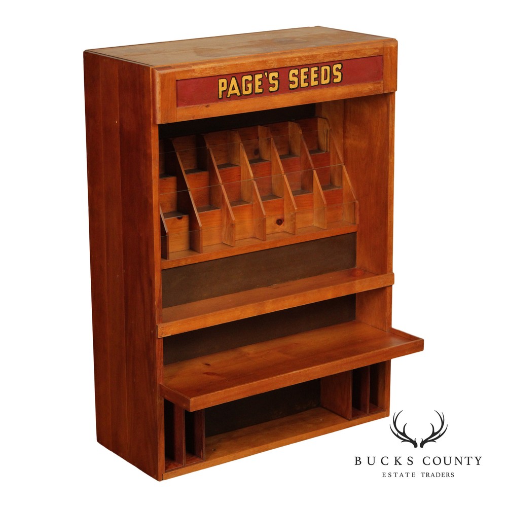 Page’s Seeds Country Store Display Cabinet