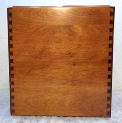 Vintage Antique Oak 2 Drawer Dovetail Card Catalog Index File Cabinet Solid!