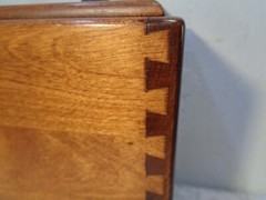 Vintage Antique Oak 2 Drawer Dovetail Card Catalog Index File Cabinet Solid!