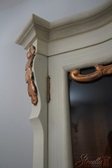 L63332EC: Dutch Style Painted Finish China Cabinet