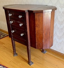Vintage Mahogany Entryway Cabinet / Small Bar & Desk (1920s Imperial)