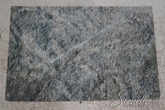 72737: French Style 2 Door 1 Drawer Marble Top Pot Cabinet