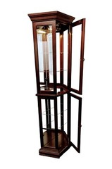 Vintage Pulaski special design modern Curio Half hex Cabinet