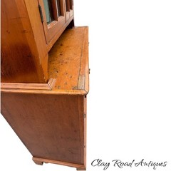 antique diminutive chippendale dutch cupboard step back cabinet farm house
