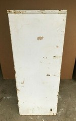 VTG Shabby Medical Cabinet 25×42 Metal Glass Display Front White Chic 1026-26B