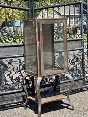 Antique industrial medical dental cabinet