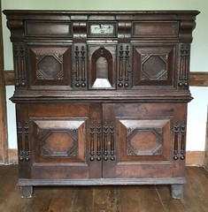Rare 17th Century Court Cabinet Original Condition 1635-60