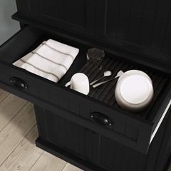 ARTPOWER 72″ Tall Kitchen Pantry Storage Cabinet with Drawer and Large, Black