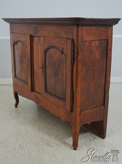 LF69773: French Antique Louis XV Fruitwood 2 Door Cabinet