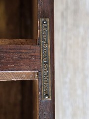 Antique 6 Drawer Library Card Catalog Dovetail Library Bureau Sole Maker