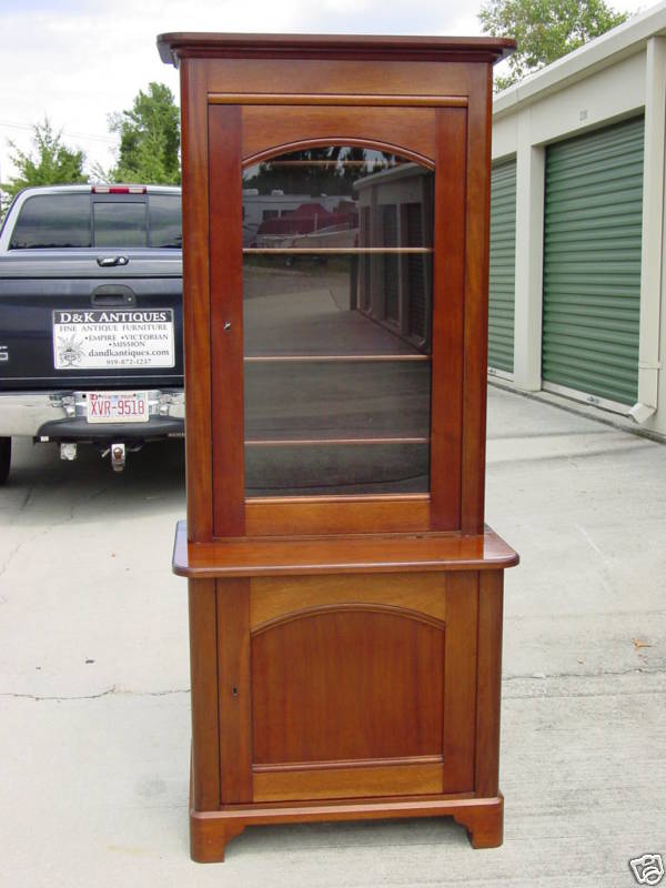 Choice Empire Single Door Mahogany China Display Cabinet