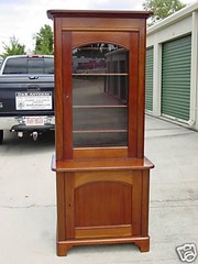 Choice Empire Single Door Mahogany China Display Cabinet