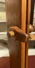 Early 19th c American Pine Two Part Corner Cupboard with Matchstick Molding