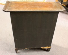 Antique Asian Wooden Apothecary Cabinet: 21 Drawers, 2-Door Cabinet, Brass Pulls