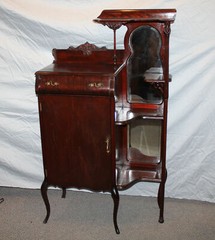 Antique Victorian Mahogany Sheet Music Cabinet