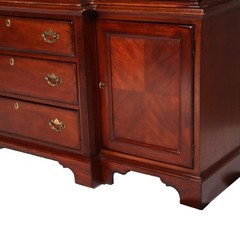 Oversized Lexington Palmer Home Federal Style Mahogany China Cabinet 20thC
