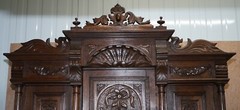 LOVELY HAND CARVED SOLID OAK DUTCH CUPBOARD ORNATE DETAILING CHEST OF DRAWERS