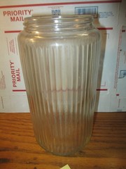 HOOSIER CABINET ORIGINAL COFFEE JAR w/ LID LISTING # 17-U