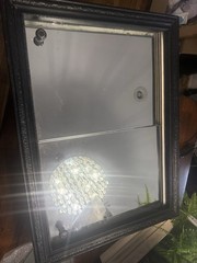Original mirrored wall cabinet removed from a 1920s home.