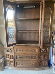 Solid Wood Hutch 57 X 139 (Antique