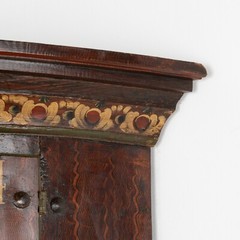 Original Painted Corner Cabinet Cupboard, Sweden dated 1824