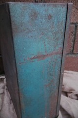 vintage lockable industrial pigeon hole storage cabinet. Rare with Lockable door