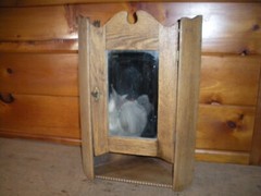 Vintage Handmade Wooden Hanging Cabinet / 1920’s – 30’s / American Chestnut Wood
