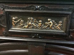 SIGNED A.R. RENAISSANCE BURLED WALNUT CREDENZA