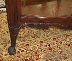 19th Century Mahogany Renaissance Revival China Curio Cabinet Attr To RJ Horner