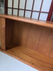 Vintage HTF Mid Century Eppco Enterprises Teak Tambour Door Wall Mount Cabinet