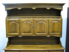Ethan Allen “Heirloom” Two Piece Buffet / Open China Cabinet; Near Mint to Mint