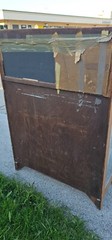 Mission Arts & crafts antique Oak China display Cabinet