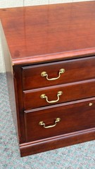 67835 Stanley 2 Drawer Traditional Lateral File Cabinet with Brass Hardware