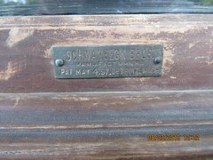 FEYL’S FINE POUND CAKE ADVERTISING WOODEN DISPLAY CUPBOARD 1897 SCHWANBECK BROS.