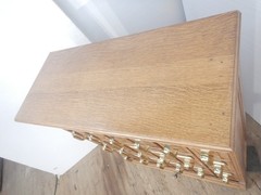 VICTORIAN OAK FILE 18 drawer CABINET Edwardian 1900’s