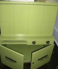 VINTAGE CABINET cocktail FERGUSON CUPBOARD WOOD 1950’s