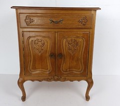 Vintage hallway Cabinet Mid Century Modern style End table Modernist Funky