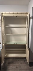 vintage thomasville furniture faux bamboo china cabinet Used good condition