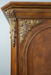 62049: JEFFCO Georgian Style 2 Door Bar Liquor Cabinet