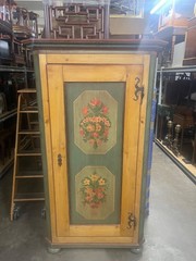 Antique Scandinavian Painted Pine Cupboard