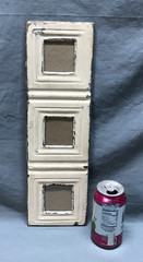 VTG 5×17 Multi Triple 3″ Photo Tin Ceiling Metal Picture Frame Old 1838-25B