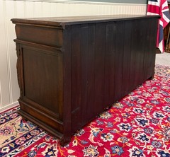 Antique English Renaissance Style Sideboard Server Entry Buffet Oak c.1930-40s