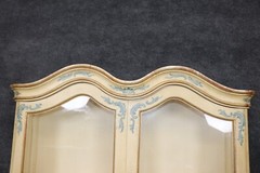 Baker Paint Decorated Venetian Italian Vitrine Display China Cabinet Vitrine
