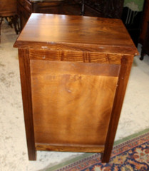 French Antique Chestnut Cabinet with One Door & One Drawer