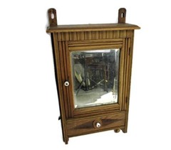 Art Deco Kitchen Apothecary Medicine Bathroom Wall Cabinet Beveled Glass Mirror