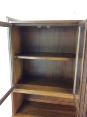 Mid Century Modern Two Piece China Cabinet by Albert Parin for Martinsville