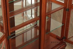 Henkel Harris Georgian Style Mahogany Display Case Cabinet